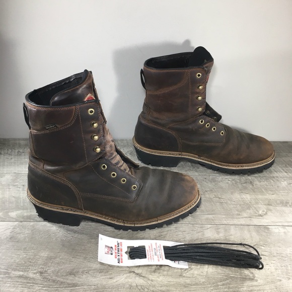 Irish Setter 83829 Mesabi Logger Lineman Waterproof Leather Work Men’s Boots 14 - Picture 3 of 11